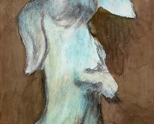 rabbit blue garego Artprints | Motif rabbit-GM-mm-0022 | rabbit | on aluminum dibond or canvas | in floating frame | art dealer | Manfred Michael | Category Figure Animals |